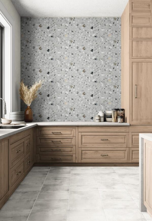 Sivi terrazzo fototapeta 1