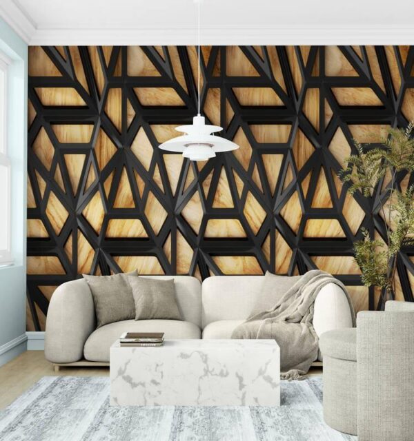 3D BLACK tapeta