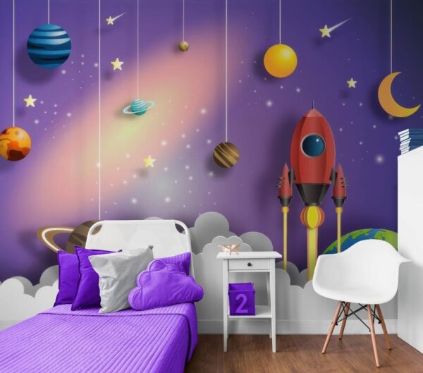 Raketa u svemiru fototapeta