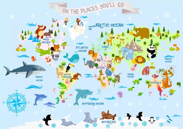 tapete world map 10