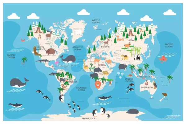 tapete world map 13