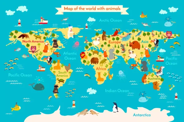 tapete world map 9
