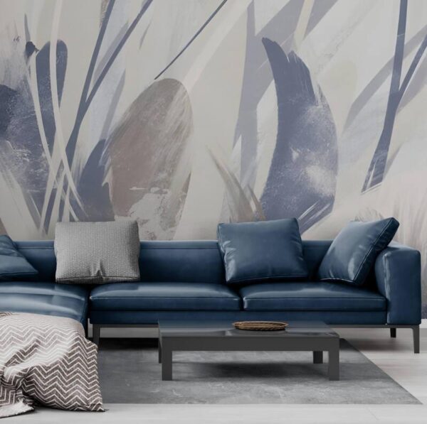 wall mural blue tapeta