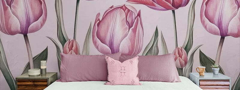 roze tapete main